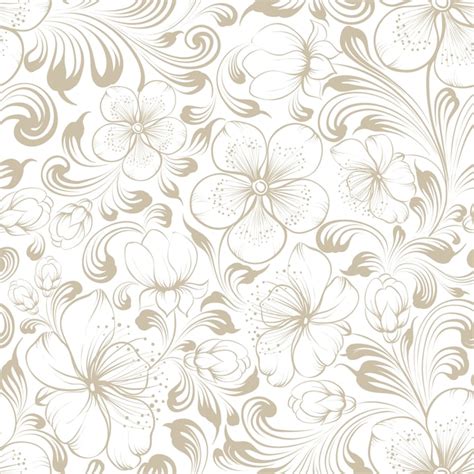 Free Vector | Floral seamless pattern.Blooming sakura on white background.