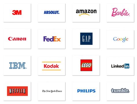 Top 20 Famous Brands with Typography Logos | Typography logo ...