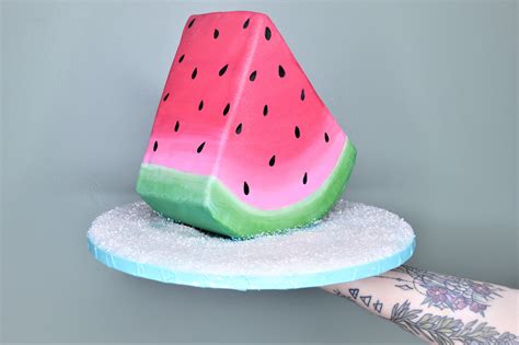 watermelon slice cake! @littlewatermelontreats #cake #watermelon # ...