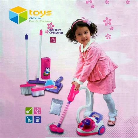 Pretend Play Simulation Appliances Children Toy Vacuum Cleaner Set Furniture Playset Educational ...