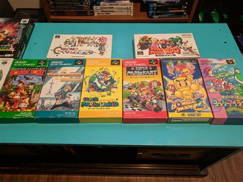 Decided to start collecting Super Famicom games in box (w/manual). First haul just came in the ...