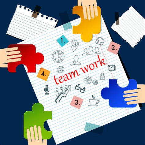 Teamwork infographic illustration on hand drawn sheet Free vector in Adobe Illustrator ai ( .ai ...