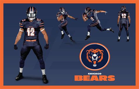 Chicago Bears Uniform Redesigns on Behance