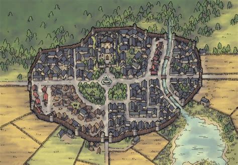 Woodside | 2-Minute Tabletop | Fantasy city map, Fantasy world map, Fantasy city