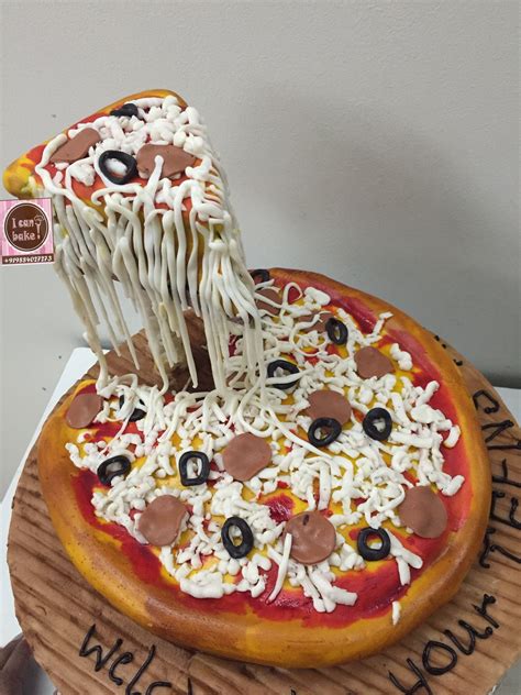 Pizza cake !!! | Pizza cake, Gravity cake, Cake decorating