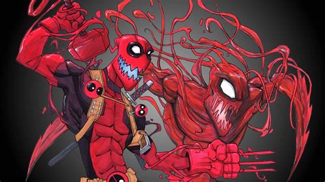 Deadpool Carnage 4k superheroes wallpapers, hd-wallpapers, digital art wallpapers, deadpool ...