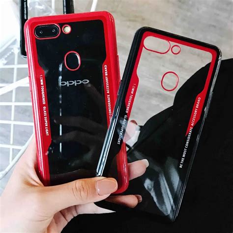 TPFIX TPU Acrylic Case For OPPO F7 F9 Phone Cases Transparent Cover For OPPO R15 R17 Pro A3S A5 ...