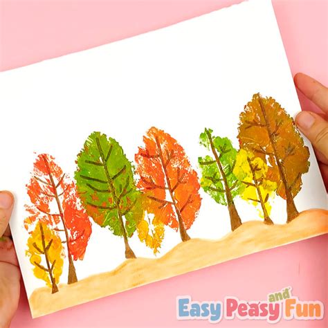 Easy Leaf Printing Art for Kids - Easy Peasy and Fun