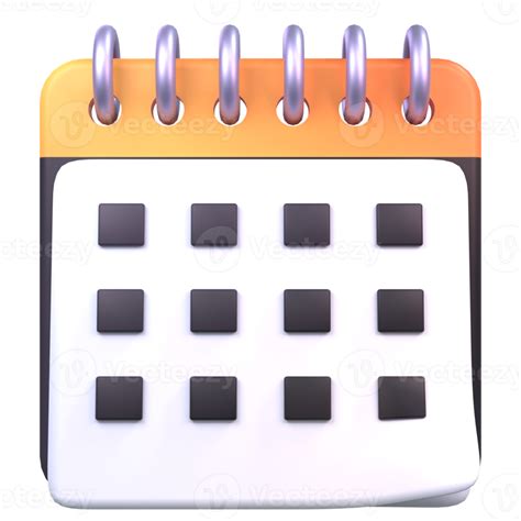 3d calendar icon 20043266 PNG