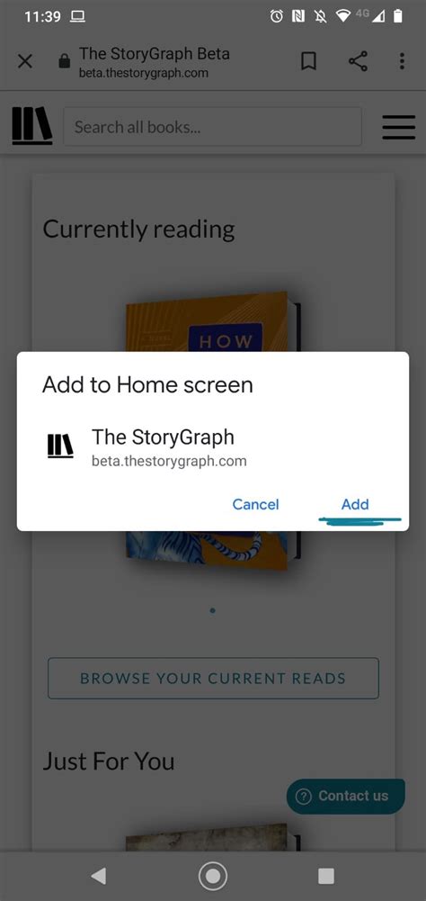 App | The StoryGraph