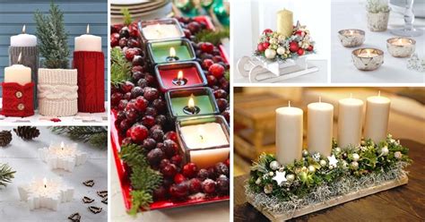 24 Amazing Christmas Candle Centerpieces | Decor Home Ideas