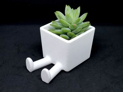 Free STL file Succulent Planter / 3D printed planter / Legged Planter 🪴・3D printer model to ...