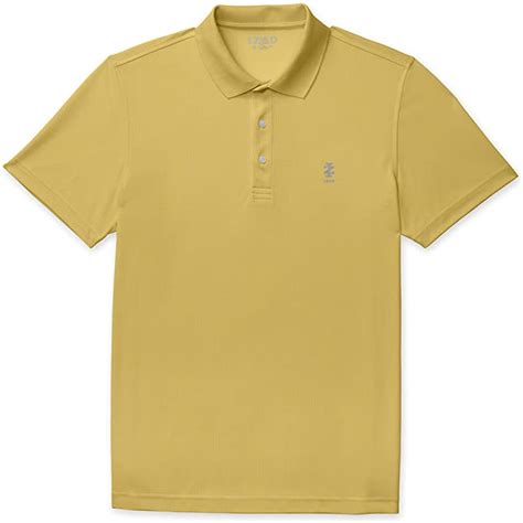 IZOD Mens Champion Grid Solid Golf Polo Shirts