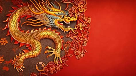 Chinese New Year Background with dragon. Illustration 22336911 Stock Photo at Vecteezy