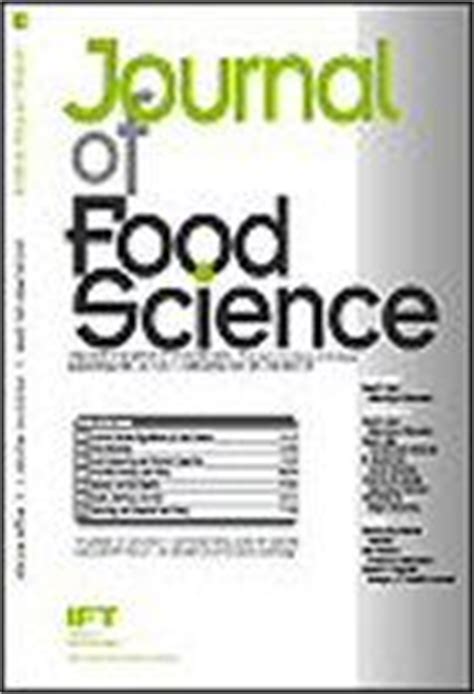 Journal of Food Science | EVISA's Journals Database