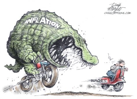 Editorial Cartoon: Inflation Overtakes Wages - The Independent | News Events Opinion More