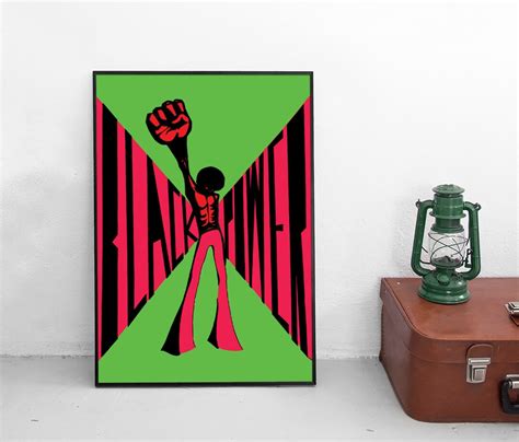 1970s Poster black Power Decolonisation Art Wall Print Home Decor Independence Freedom Africa ...