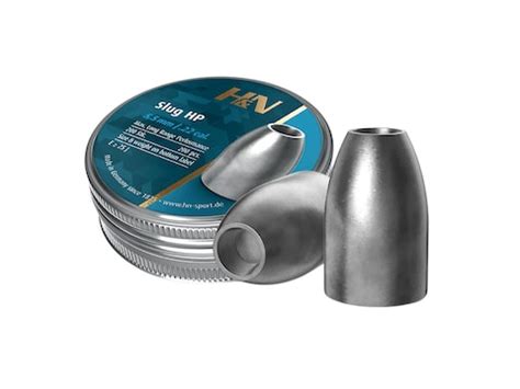 H&N Slug Air Gun Pellets 22 Cal 30 Grain 5.51mm Head-Size Hollow Point