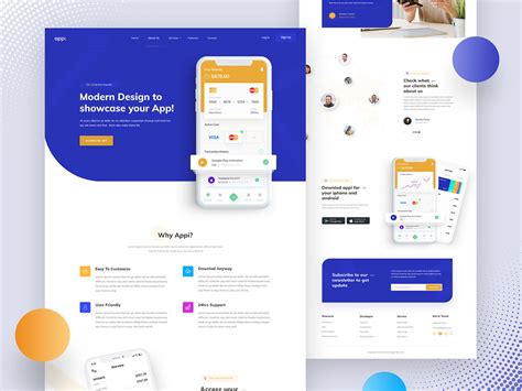 Mobile App Landing Page on Behance