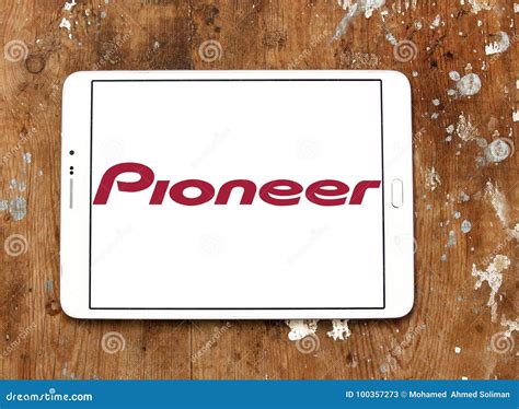 Pioneer Corporation logo editorial stock photo. Image of japanese - 100357273