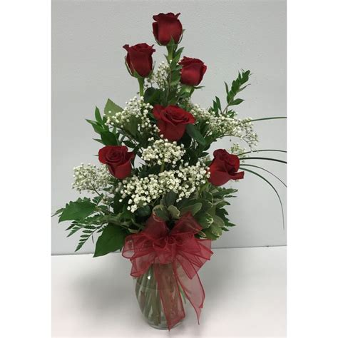 Half Dozen Red Roses ONLY Owings Maryland Florist, Floral Expressions