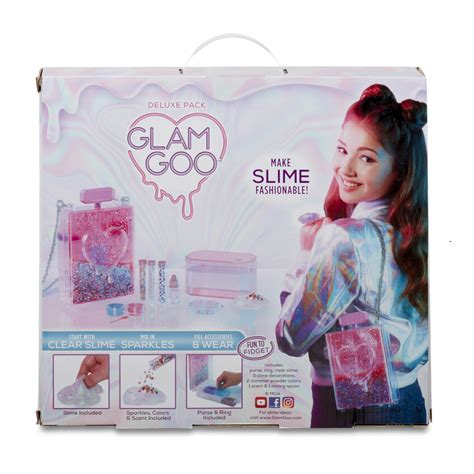 Glam Goo Deluxe Pack Fluffy Clear Slime Kit Unicorn Sparkles Galaxy Ring Purse 35051549604 | eBay