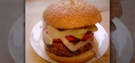 How to Prepare a BBQ beef burger « Meat Recipes :: WonderHowTo