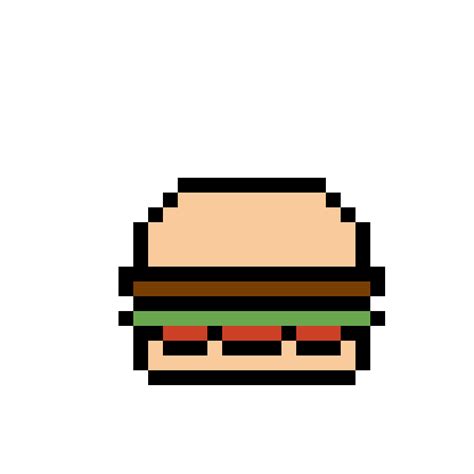 Hamburger pixel art