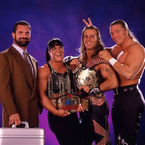 Original DX. Ravishing Rick Rude, Chyna, Shawn Michaels and Triple-H ...