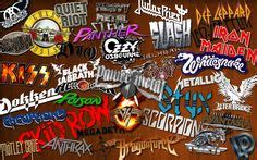 80s hair metal band's logos | Band logos, Band wallpapers, Hair metal bands