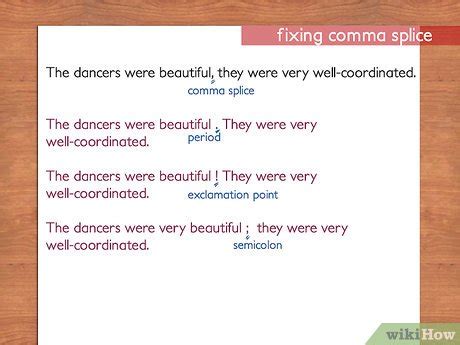 Comma Splice Examples