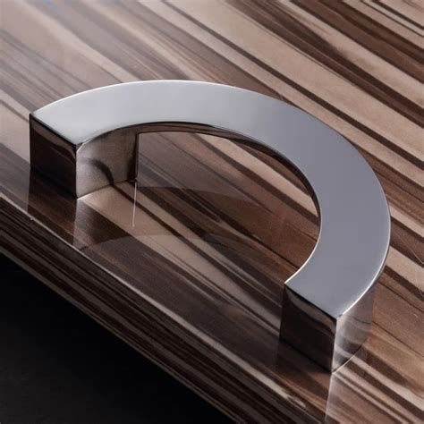 Modern Kitchen Cabinet Door Handle Drawer Wardrobe Knob Furniture handles Semicircle Metal Pull ...