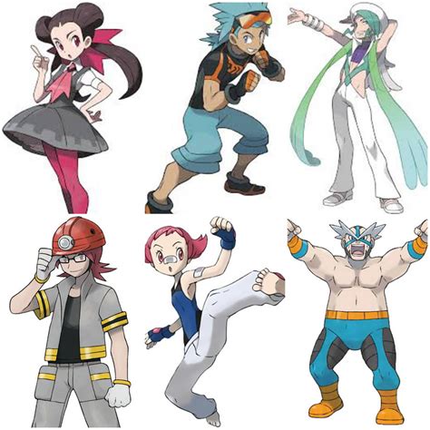 Hoenn and Sinnoh Gym Leaders (Pokemon) by EBOTIZER on DeviantArt