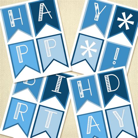 Baby Boys Happy Birthday Banner Baby Boy by ARTiculatePRINTS