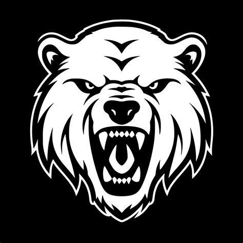 Bear - Black and White Isolated Icon - Vector illustration 27461617 Vector Art at Vecteezy