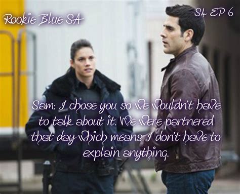 Sam and Andy - Rookie Blue Rookie Blue, Izombie, Tv Quotes, Screwed Up, Best Tv, Movies And Tv ...