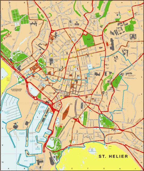 St Helier Map – Verjaardag Vrouw 2020