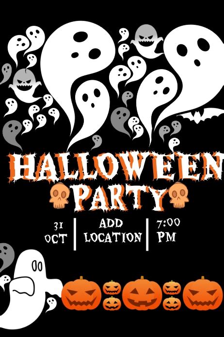 HALLOWEEN PARTY poster template | PosterMyWall