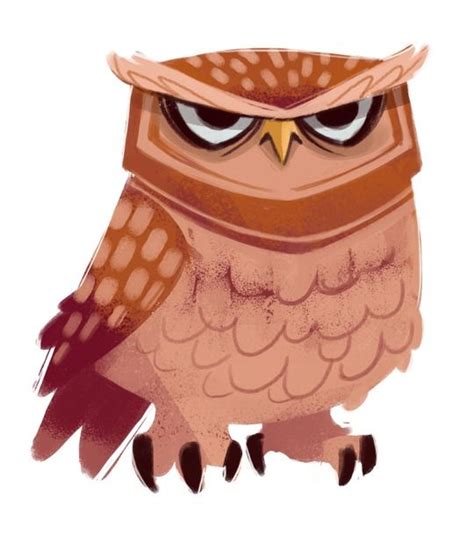 owl by Daily Cat Drawings Owls Drawing, Bird Drawings, Animal Drawings, Cartoon Owl Drawing, Owl ...