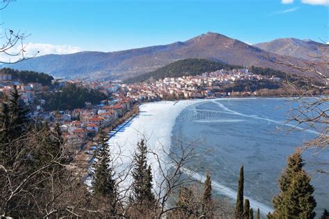 Kastoria in winter stock image. Image of prophet, winter - 85919119