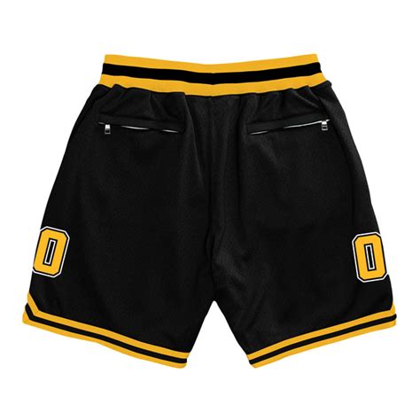 Black-Yellow Custom Basketball Shorts – The Jersey Nation