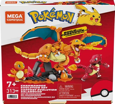 Mega Construx Pokemon Charmander Evolution Set Wholesale