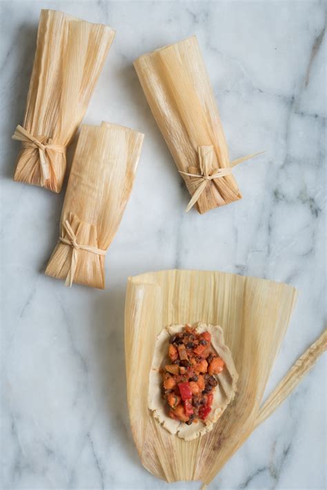 Tamales with sweet potato and black beans – Kitchen Table Food