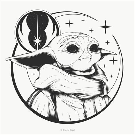 GROGU by BlackBirdillu on DeviantArt | Star wars drawings, Star wars art drawings, Yoda art