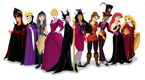 Disney princesses dress up as their respective villains for Halloween ...