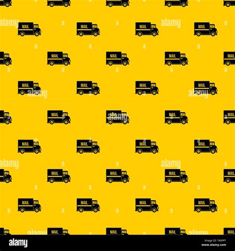 Mail truck pattern vector Stock Vector Image & Art - Alamy