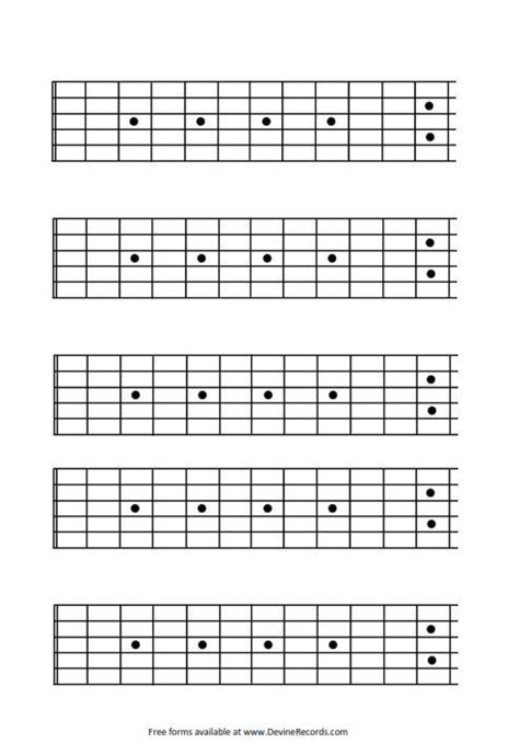 Blank Guitar Fretboard - 12 fret: http://www.devinerecords.com/forms ...