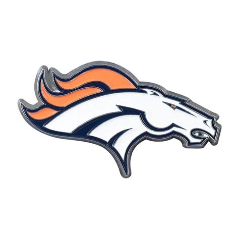 FANMATS NFL - Denver Broncos 3D Molded Full Color Metal Emblem 22554 - The Home Depot