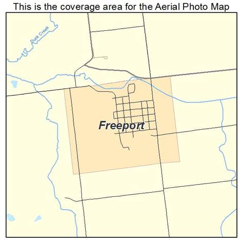 Aerial Photography Map of Freeport, MI Michigan