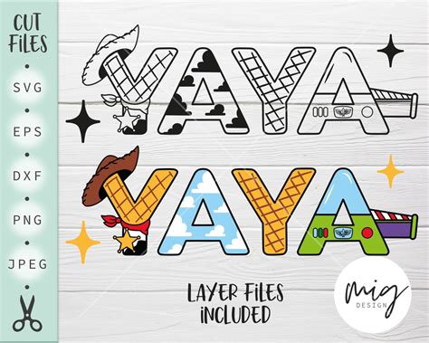 Toy Story Birthday Svg Yaya Toy Story Svg Toy Story Grandma - Etsy